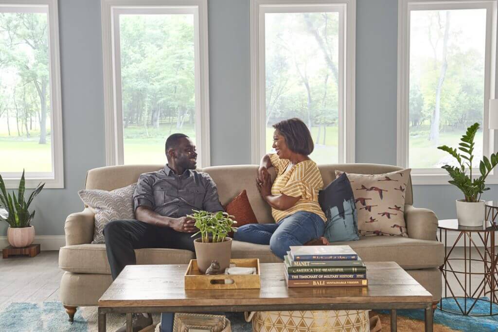 couple in living room