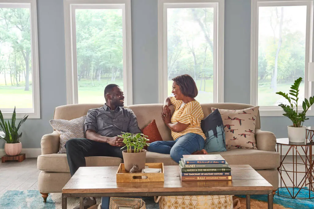 couple in living room